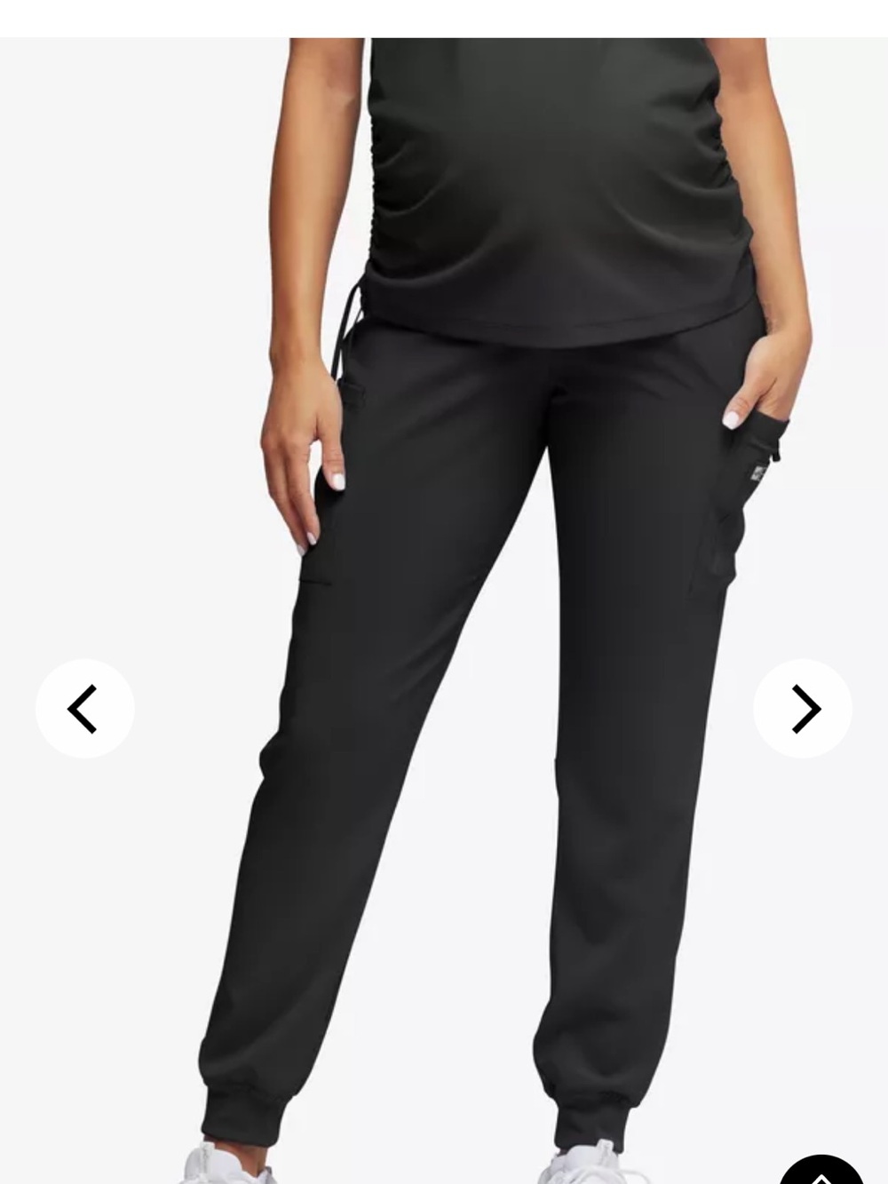 Women’s Black Cargo Jogger Pants